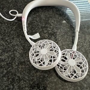 Portable White Neck Fan